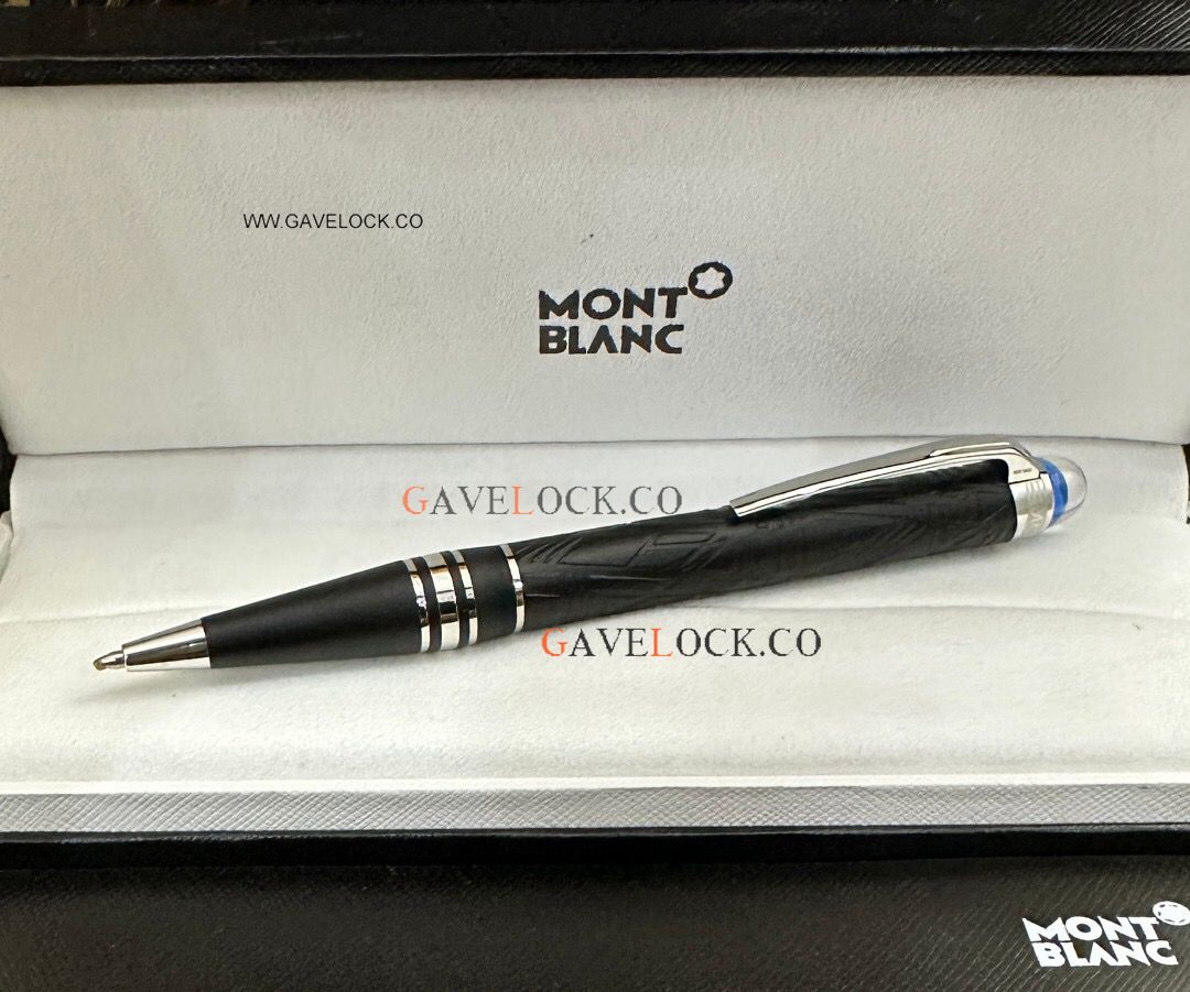 AAA Replica Montblanc StarWalker 'Space Blue' Black Barrel Ballpoint Pen